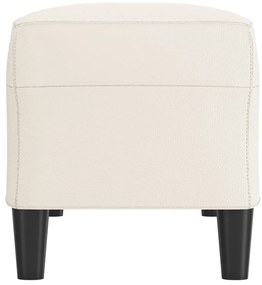 vidaXL Πάγκος Κρεμ 100x35x41 εκ. από Συνθετικό Δέρμα