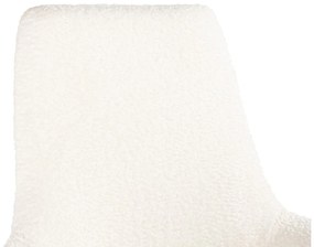 Πολυθρόνα Troy 106, Άσπρο, 108x89x90cm, Ταπισερί, Πόδια: Μεταλλικά