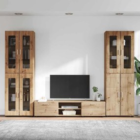 vidaXL Σετ επίπλου τηλεόρασης FLORIN 3 pcs Artisan Oak