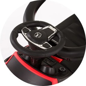 Ride on car with handle and canopy MERCEDES AMG GLE 63 Coupe red