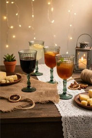 Wine Glass Set (4 Pieces) RAKLE346 Green