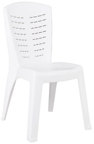 Καρέκλα Κήπου CLEO Στοιβαζόμενη Λευκό PP 50x53x89cm