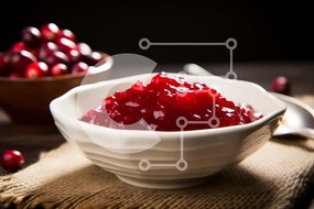 Intra Συλλεκτικό Ξύλινο Παζλ Plywood 4mm - Cranberry Jelly με φρέσκα Cranberries Σε Ξύλινο Κουτί - Διαστάσεις: 10x10 cm – 25 κομμάτια