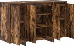 vidaXL Πλαϊνό γραφείο Καπνιστή δρυς 120 x 41 x 75 εκ.