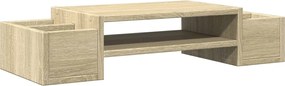vidaXL Βάση Οθόνης με Αποθ. Sonoma Δρυς 70x27x15 εκ Επεξεργασμένο Ξύλο