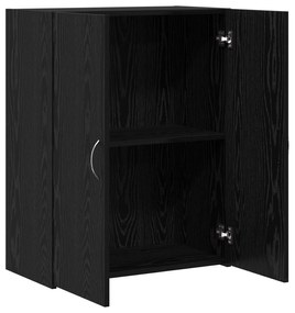 vidaXL Ντουλάπι Γραφείου - Μαύρο Ξύλο, 60 x 32 x 77.5 εκ, Επεξεργασμένο Ξύλο