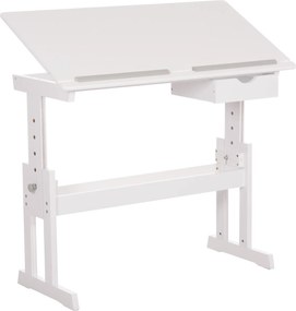 ΓΡΑΦΕΙΟ/ΣΧΕΔΙΑΣΤΗΡΙΟ ASCENT HM18289 MDF ΣΕ ΛΕΥΚΟ 109x55x87,5Υεκ