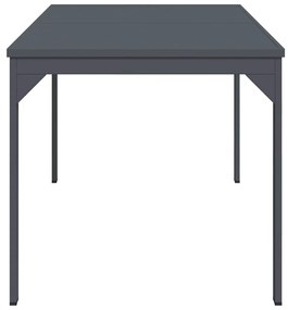 vidaXL Τραπέζι Επέκτασης Ανθρακί 180 x 80 x 76 εκ Ατσάλι