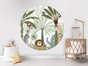 Jungle Joy Ταπετσαρια Τοιχου Πρασινο Στρογγυλη 80cm
