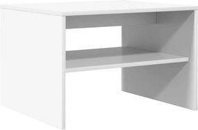 vidaXL Τραπεζάκι σαλονιού Λευκό 60 x 50 x 40 εκ Επεξεργασμένο ξύλο