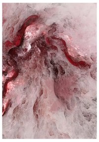 Πίνακας Σε Καμβά Breken 2 021078 60x90cm Red-Pink Κάθετοι Ξύλο,Καμβάς