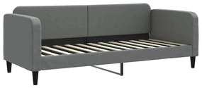 vidaXL Καναπές Κρεβάτι Συρόμενος Σκ. Γκρι 80x200 εκ. Ύφασμα &amp; Συρτάρια