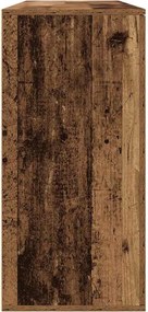 vidaXL Πλαϊνό γραφείο 2 pcs Παλιό ξύλο 79 x 38 x 80 εκ.