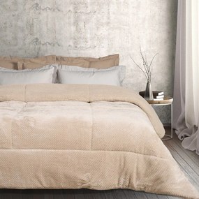 Κουβερτοπάπλωμα Sherpa 1181 Beige Das Home Υπέρδιπλo 220x240cm Πολυέστερ