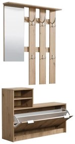 Στάντ για Χωλ Ravenna Artisan Oak 100x29x191.5 εκ. 100x29x191.5 εκ.
