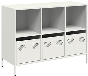 vidaXL Σκευοθήκη Λευκό 101,5x39x73,5 cm Ατσάλι ψυχρής έλασης