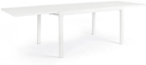 Επεκτεινόμενο Τραπέζι Pelagius YK11 Λευκό 135/270x90x75 εκ. - Λευκό