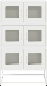 vidaXL Highboard Λευκό 68x39x123 cm Ατσάλι