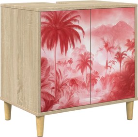 vidaXL Ντουλάπι Μπάνιου AACHEN Sonoma 60 x 40 x 60 εκ