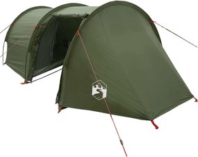 vidaXL Σκηνή τούνελ Λαδί 410 x 175 x 105 εκ. Πολυεστέρας και Χάλυβας