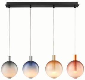 Κρεμαστό Φωτιστικό Οροφής LED 16W Πολύχρωμο Χειροποίητο Γυαλί Venus-4S Sunlight-VENUS-4S-Πολύχρωμο VENUS-4S