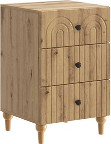 vidaXL Κομοδίνο Artisan Δρυς 43x 41 x 66,5 εκ Επεξεργασμένο Ξύλο