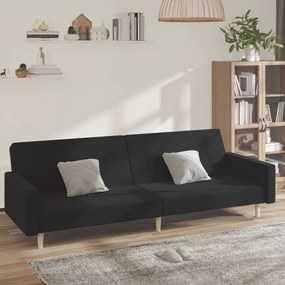 Καναπές Κρεβάτι Διθέσιος Μαύρος Υφασμάτινος