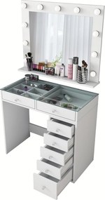 Τουαλέτα Μακιγιάζ Λευκό BRUBON 90x44.5x79.8