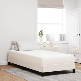 vidaXL Στρώμα με Τσέπες Κρεμ Μεσαίο 90x190x20 εκ Υφασμάτινο