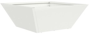vidaXL Μεταλλική Γλάστρα Ψυχρό Λευκό Μέταλλο 40 x 40 x 15 εκ.