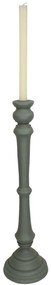 Κηροπήγιο ArteLibre Γκρι Polyresin 15x15x55cm