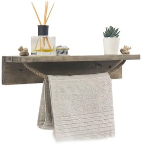 Ραφιέρα τοίχου Sidra καρυδί 50x9x10εκ 50x9x10 εκ.