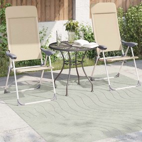 vidaXL Χαλιά χώρου τετράγωνο PALMERAS Πράσινο 200 x 200 cm Πολυεστέρας