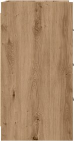 vidaXL Κομοδίνα Artisan Δρυς 40 x 36 x 70 εκ. Επεξεργασμένο Ξύλο