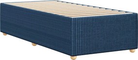 vidaXL Σκελετός Κρεβατιού Χωρίς Στρώμα Μπλε 90x190 εκ. Υφασμάτινο