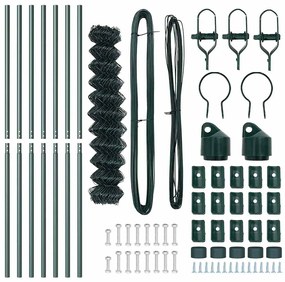 vidaXL Στύλος Περιφράξεων Πράσινο 10 x 1,5 μ (60 x 60 χλστ πλέγμα)