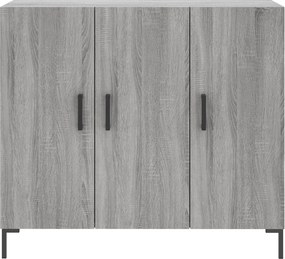 vidaXL Ντουλάπι Γκρι Sonoma 90 x 34 x 80 εκ. από Επεξεργασμένο Ξύλο