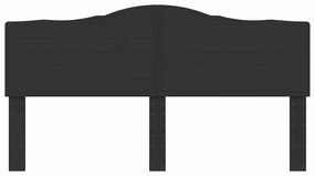 vidaXL Κεφαλάρι Μαύρη Οξυά 200 cm Επεξεργασμένο ξύλο