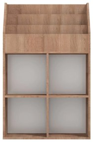 vidaXL Παιδική Ραφιέρα Περιοδικών Sonoma Δρυς 71x30x114εκ Μοριοσανίδα