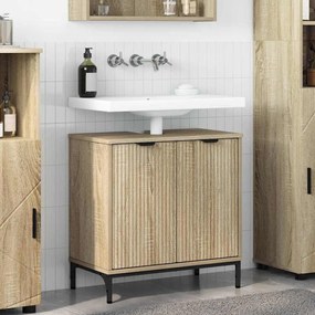 vidaXL Ντουλάπα Νιπτήρα Mπάνιου Sonoma Δρυς 60.5 x 33.5 x 61 εκ