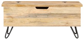 vidaXL Μπαούλο 90 x 40 x 45 εκ. από Μασίφ Ξύλο Μάνγκο
