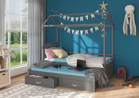 Κρεβάτι παιδικό Umea-180 x 80-Χωρίς προστατευτικό-Gkri