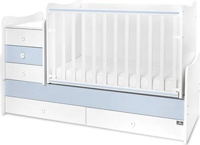 BED MAXI PLUS NEW 70/160 WHITE/BABY BLUE