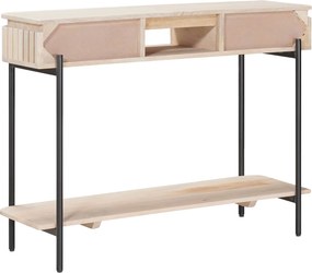vidaXL Χειροποίητο Τραπέζι Πλευρικό Λευκό 100 x 30 x 76 εκ.