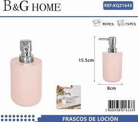 Θήκες κρεμοσάπουνου Dispenser πλαστικές - Σετ 5pcs - Light Pink - 21643