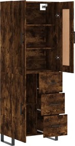 vidaXL Ντουλάπι Καπνιστή Δρυς 69,5x34x180 εκ. από Επεξεργασμένο Ξύλο