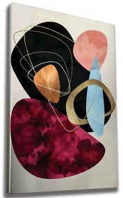 Πίνακας Καμβάς 227WRZ1275 70x100cm Multi Wallity Κάθετοι Wood, Canvas