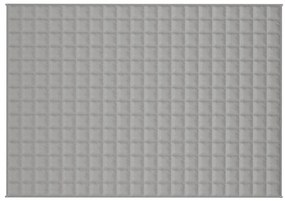 vidaXL Κουβέρτα Βαρύτητας Γκρι 135 x 200 εκ. 6 κ. Υφασμάτινη