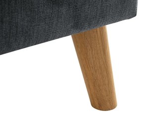 Γωνιακός Καναπές Scandinavian Choice P117, Σκούρο γκρι, Δρυς, 297x200x80cm, 117 kg, Πόδια: Ξύλο | Epipla1.gr