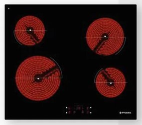 Pyramis PHC61410FMB Κεραμική Εστία Αφής χωρίς Πλαίσιο (174020030)(Made in GREECE)